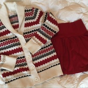 Bundle of Gymboree Sweater and Skirt